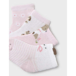 Mayoral 4 Pack Socks Set Baby Rose