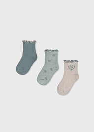 Mayoral Baby 3-Pack Socks - Lagoon