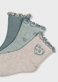 Mayoral Baby 3-Pack Socks - Lagoon