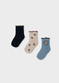 Mayoral Baby 3-Pack Socks - Navy