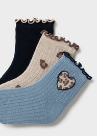 Mayoral Baby 3-Pack Socks - Navy