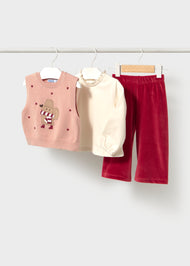 Mayoral Baby 3-Piece Vest Set - Rooibos Tea