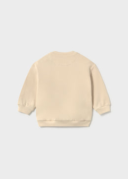 Mayoral Baby Animal Sweatshirt - Stone