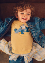 Mayoral Baby Cars T-Shirt - Corn