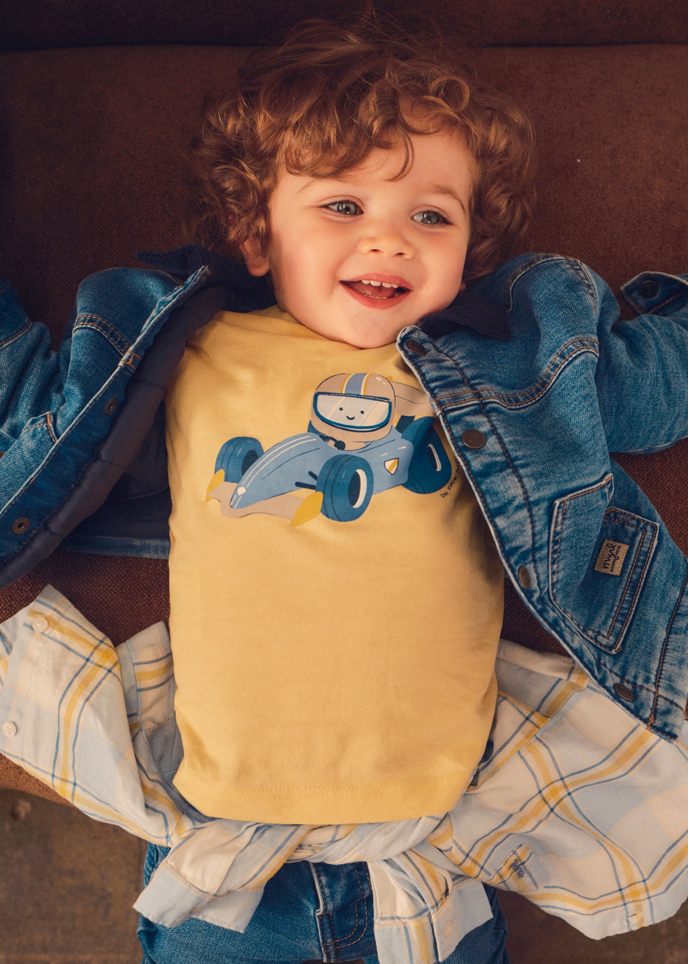 Mayoral Baby Cars T-Shirt - Corn
