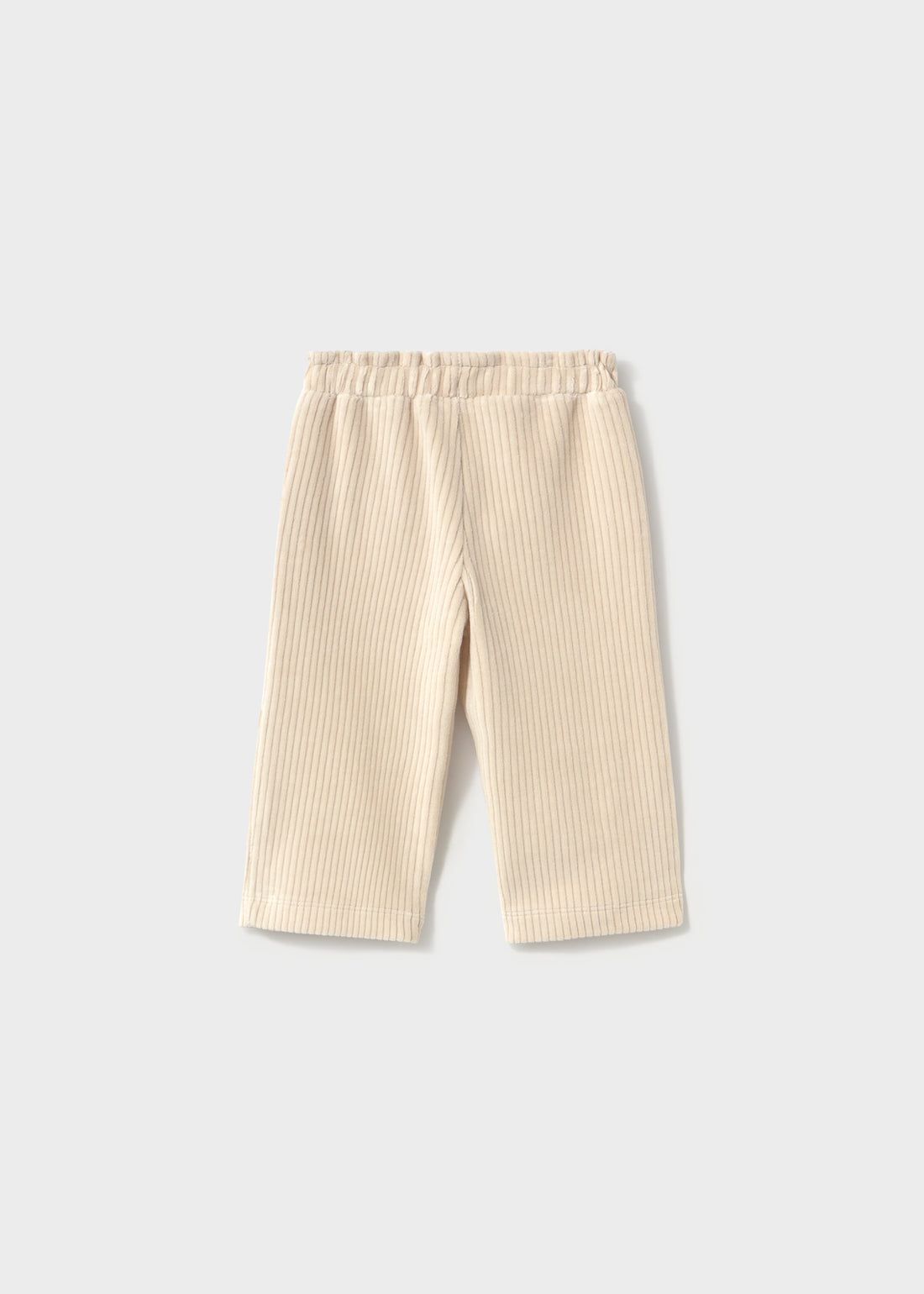 Mayoral Baby Corduroy Pants - Light Khaki shown from the back on a clean background