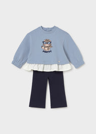 Mayoral Baby Flare Leggings and Sweatshirt Set - Navy