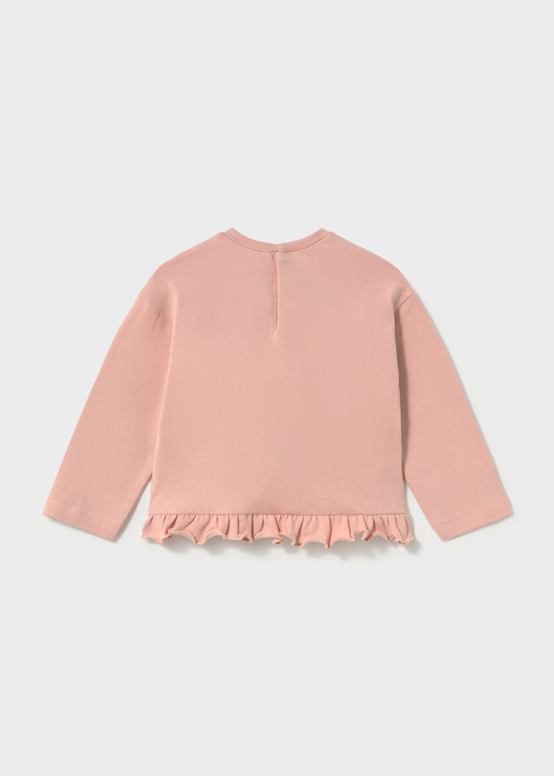 Mayoral Baby Interactive Ruffle T-Shirt - Petisui shown from the back on a clean background