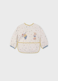 Mayoral Baby Sleeved Bib - Oat