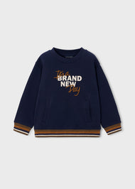 Mayoral Boy Embroidered Sweatshirt - Ink