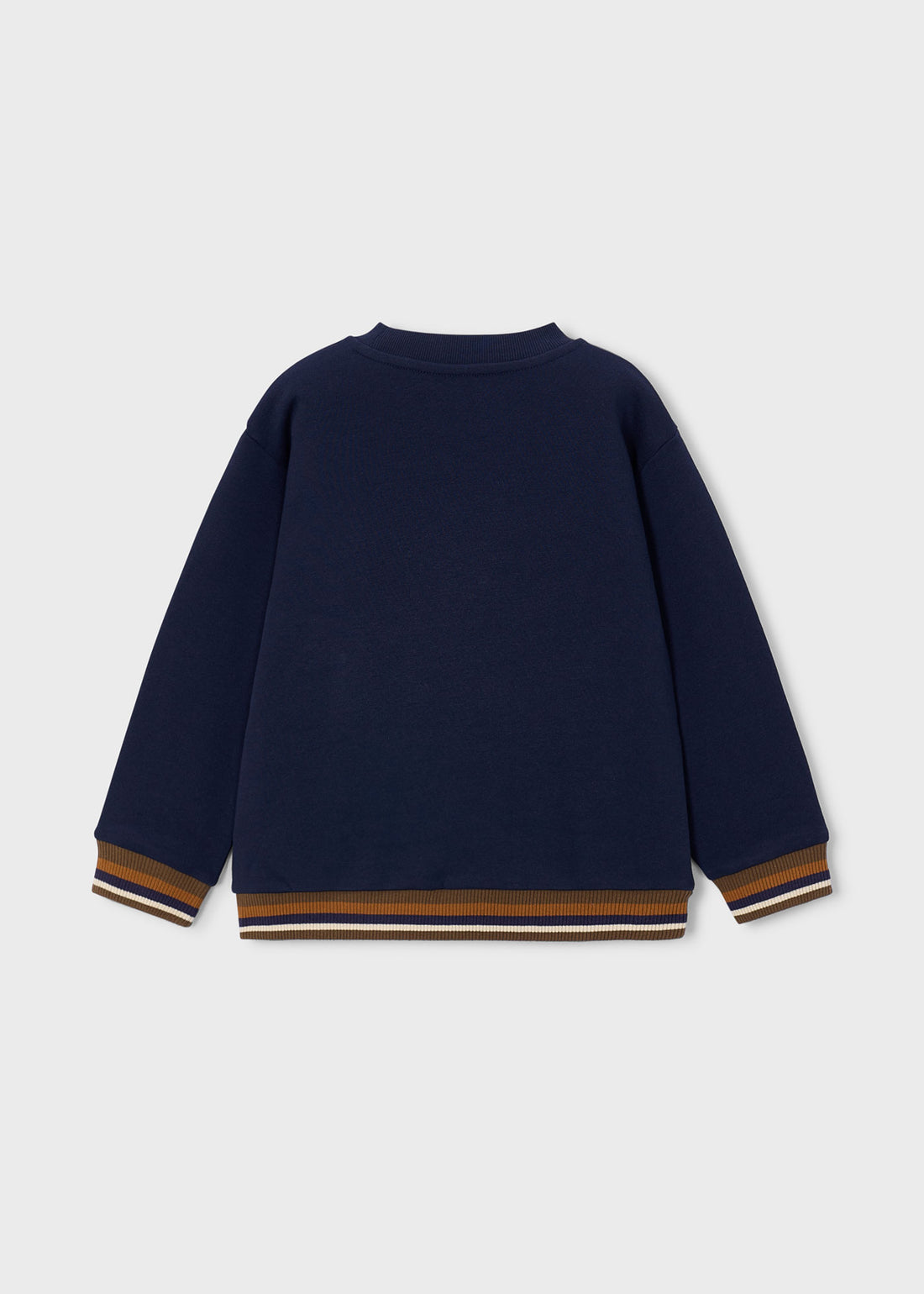Mayoral Boy Embroidered Sweatshirt - Ink shown from the back on a clean background