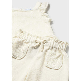 Mayoral Baby Combined Long Pants Set Natural