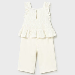 Mayoral Baby Combined Long Pants Set Natural