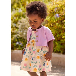 Mayoral Baby 2 Piece Dress Set Lilac