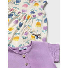 Mayoral Baby 2 Piece Dress Set Lilac