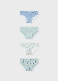 Mayoral Girl 4-Pack Briefs - Anise