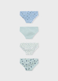 Mayoral Girl 4-Pack Briefs - Anise