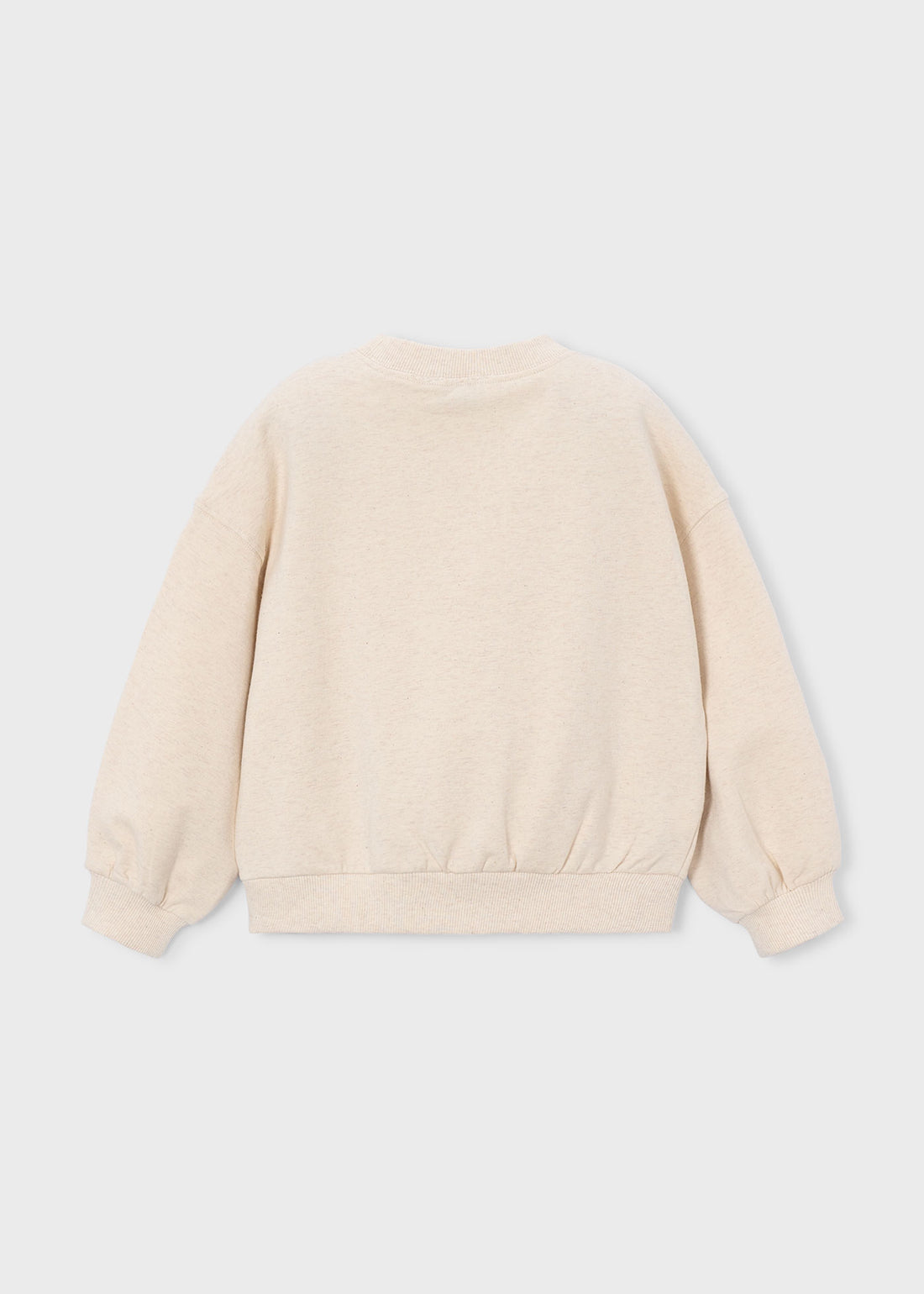 Mayoral Girl Embroidered Sweatshirt - Seed V shown from the back on a clean background
