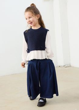 Mayoral Girl Midi Skort - Super Dark