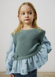 Mayoral Girl Shirt With Top - Bayleaf