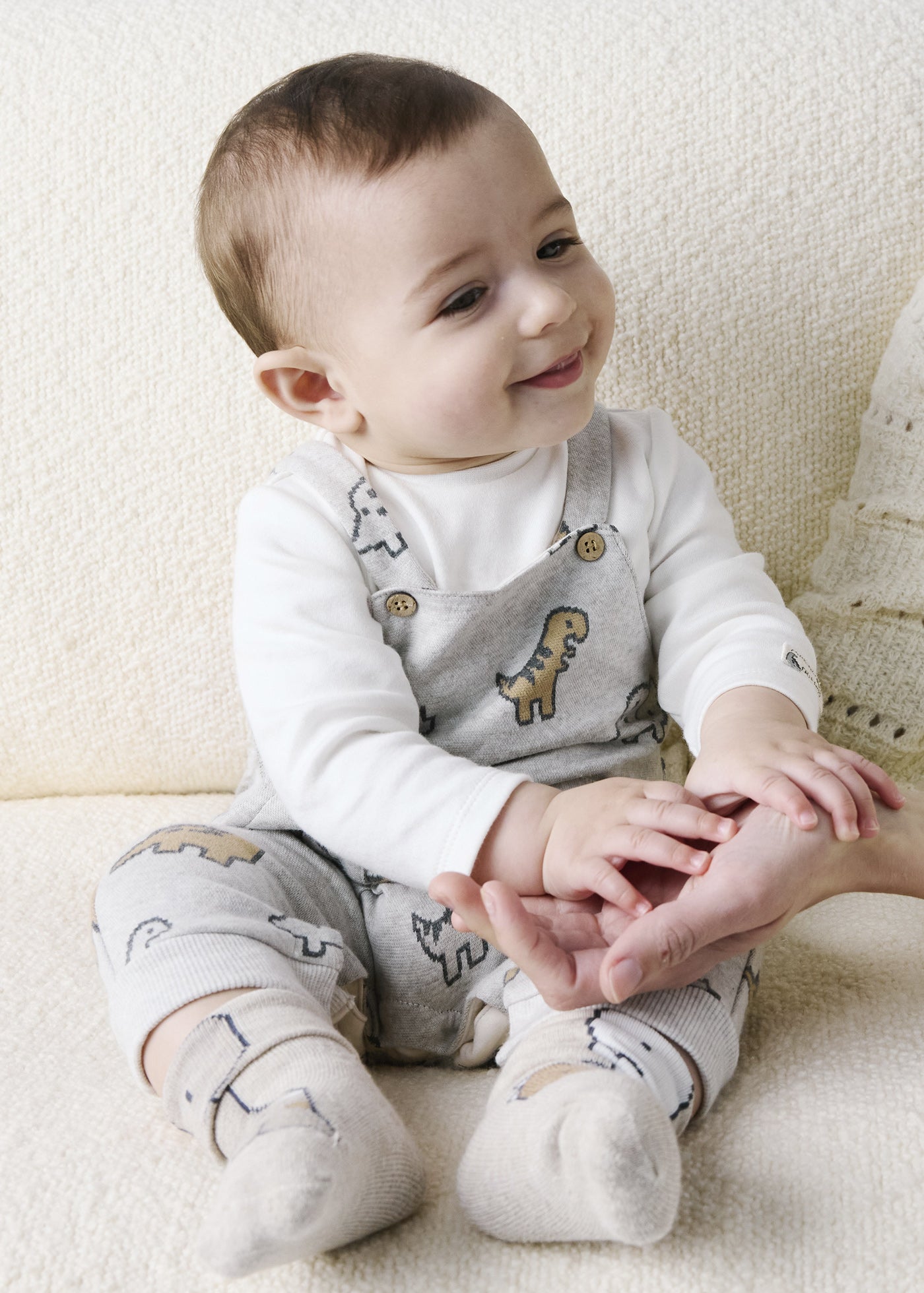 Mayoral Jacquard Romper - Vivid Marble