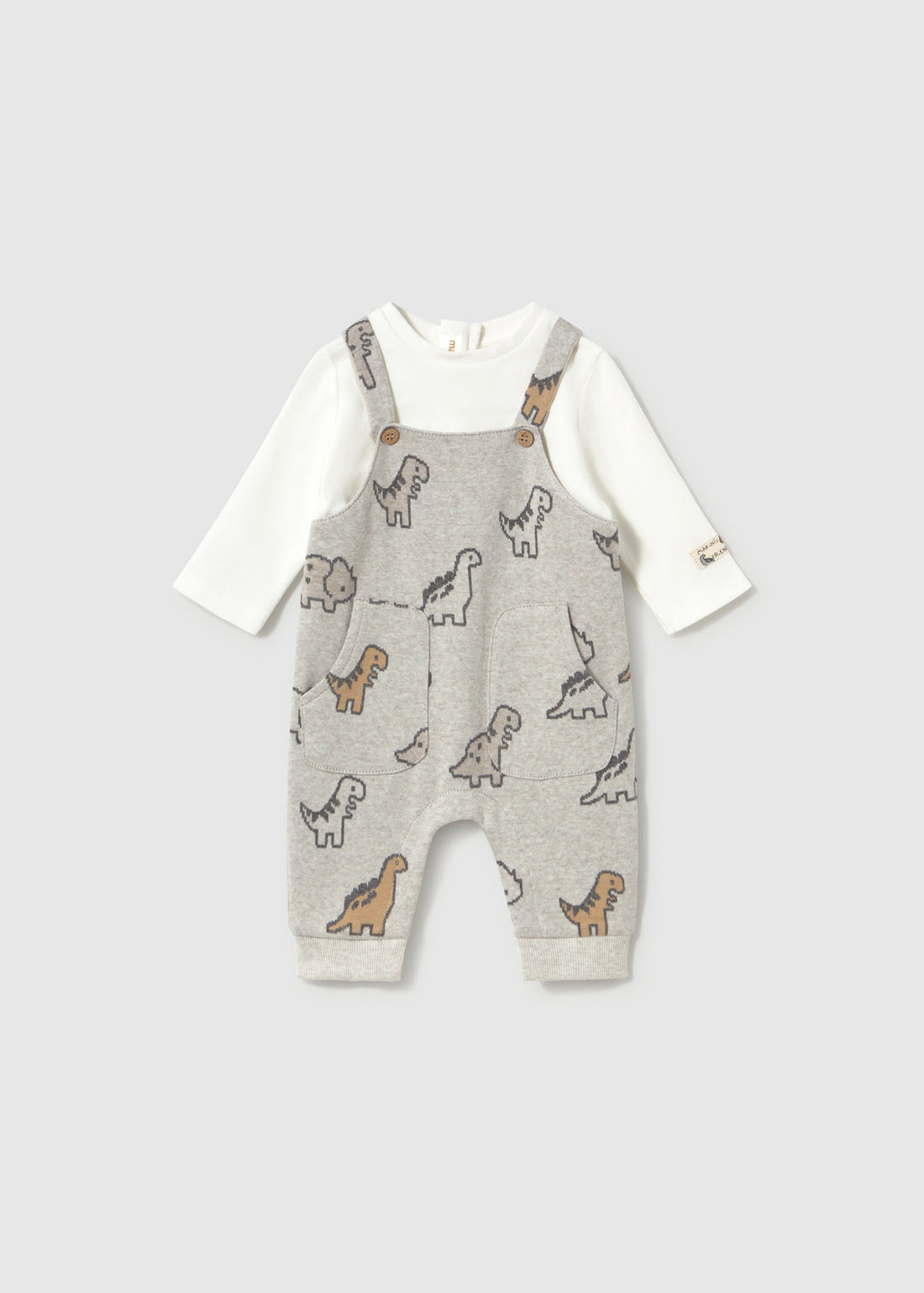 Mayoral Jacquard Romper - Vivid Marble shown from the front on a clean background