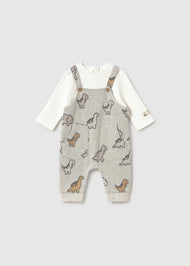 Mayoral Jacquard Romper - Vivid Marble