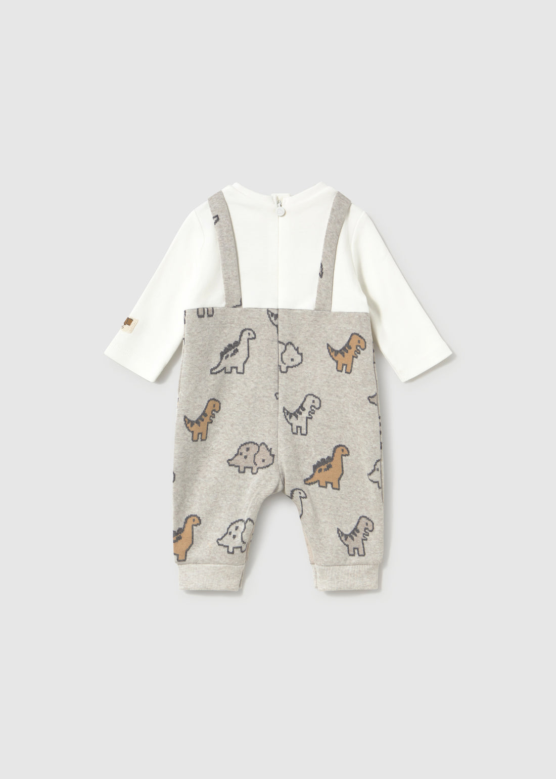 Mayoral Jacquard Romper - Vivid Marble shown from the back on a clean background