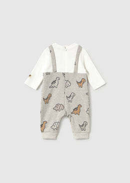 Mayoral Jacquard Romper - Vivid Marble