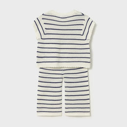 Mayoral Baby Knit Pants Set Natural