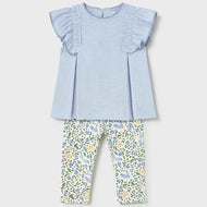 Mayoral Baby Leggings Set Sky