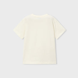 Mayoral Lenticular Short Sleeve T-Shirt Cream
