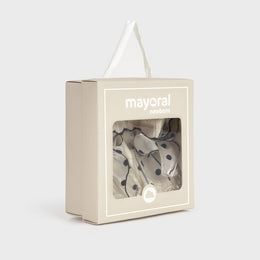 Mayoral Newborn Bow Shoes Cream
