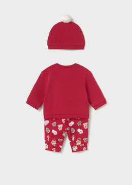 Mayoral Newborn Boy 3-Piece Set - Red