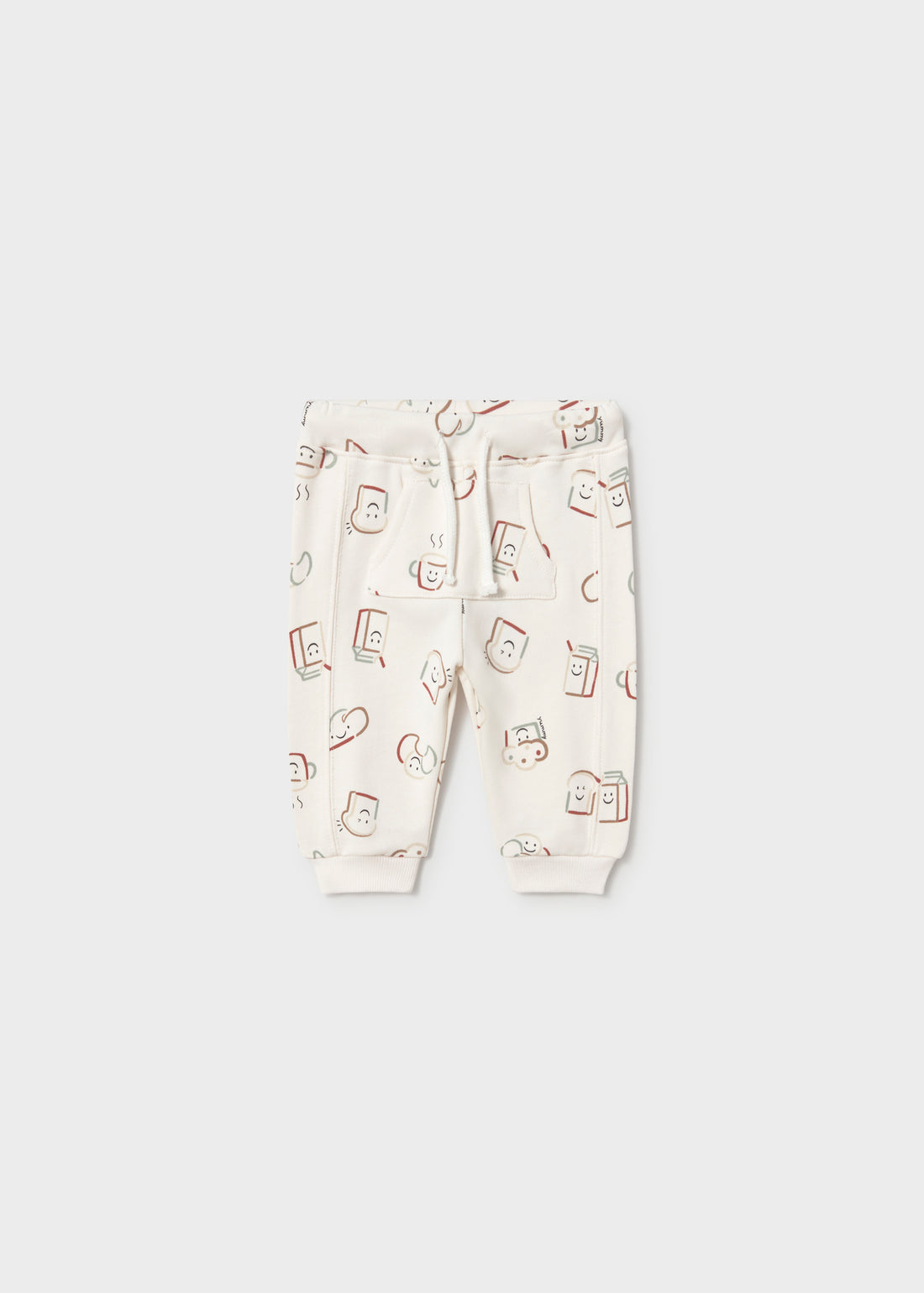 Mayoral Newborn Boy Joggers - Multicolour shown from the front on a clean background