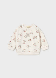 Mayoral Newborn Boy Sweatshirt - Talc