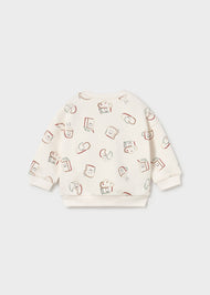 Mayoral Newborn Boy Sweatshirt - Talc
