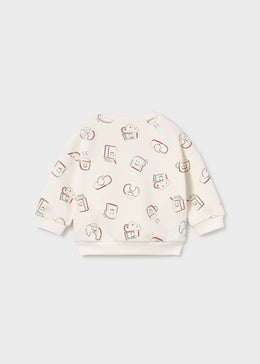 Mayoral Newborn Boy Sweatshirt - Talc