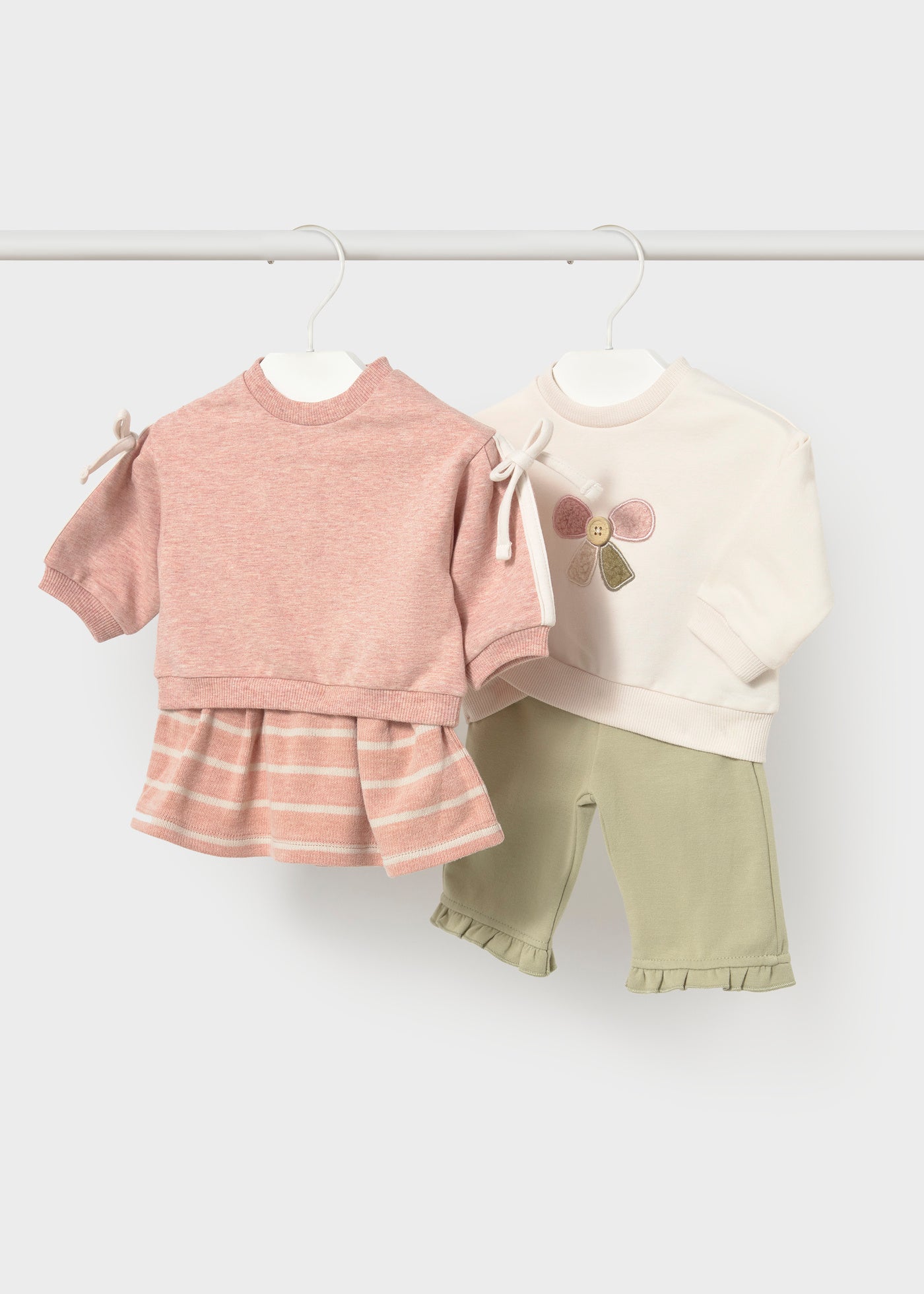 Mayoral Newborn Girl 4-Piece Set - Heather Nude