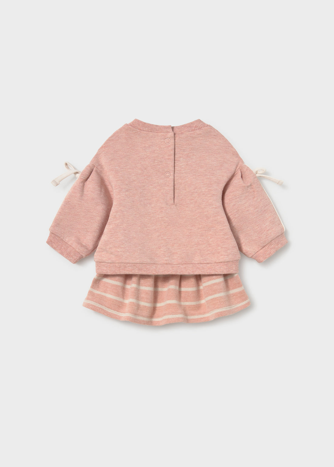 Mayoral Newborn Girl 4-Piece Set - Heather Nude companion piece shown separately with coordinated details