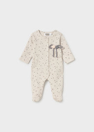 Mayoral Newborn Girl Pajama - Heather Milk