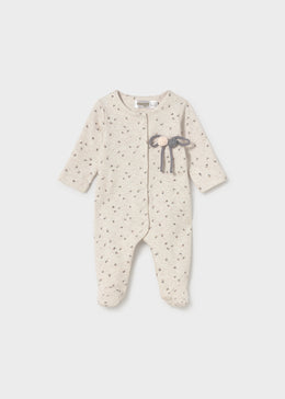 Mayoral Newborn Girl Pajama - Heather Milk