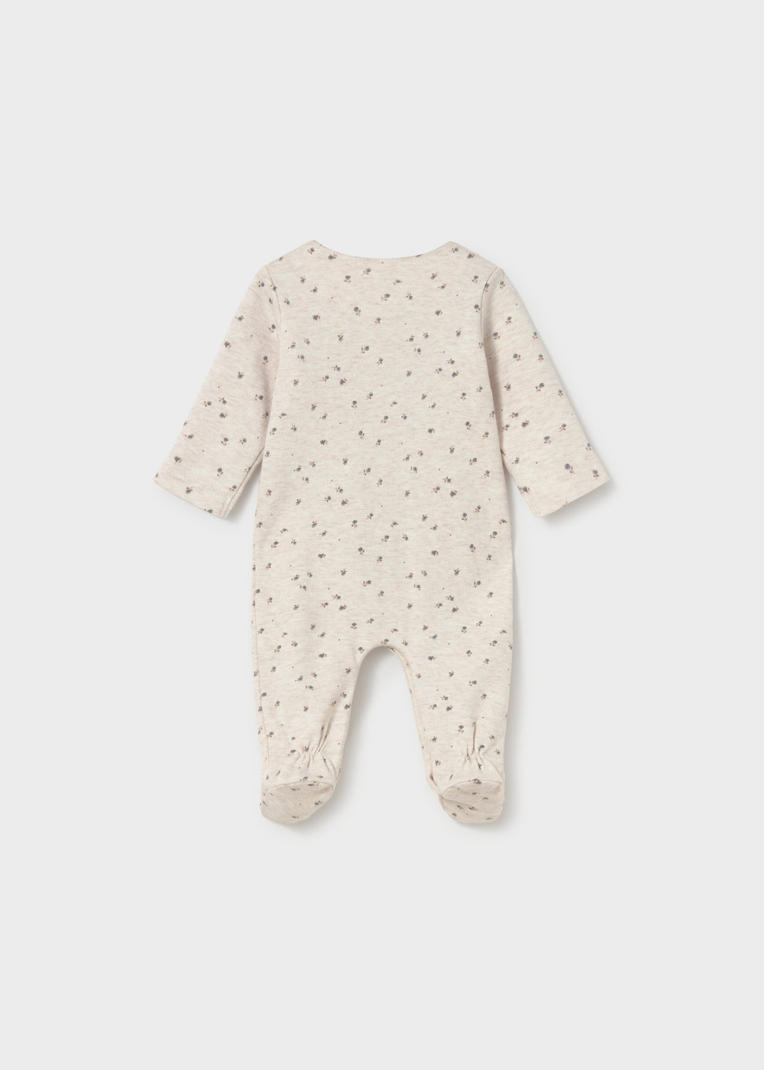 Mayoral Newborn Girl Pajama - Heather Milk shown from the back on a clean background