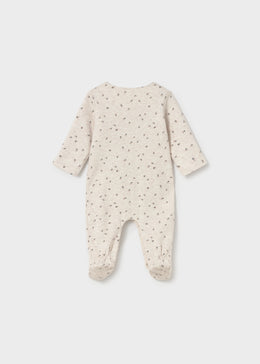Mayoral Newborn Girl Pajama - Heather Milk