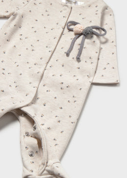 Mayoral Newborn Girl Pajama - Heather Milk