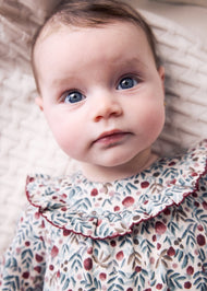 Mayoral Newborn Girl Printed Romper with Tights - Lily