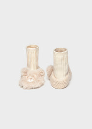 Mayoral Newborn Girl Shoes - Wheat