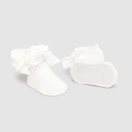 Mayoral Newborn Headband And Socks Set Natural
