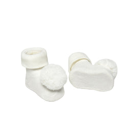 Mayoral Newborn Headpiece And Socks Set Natural