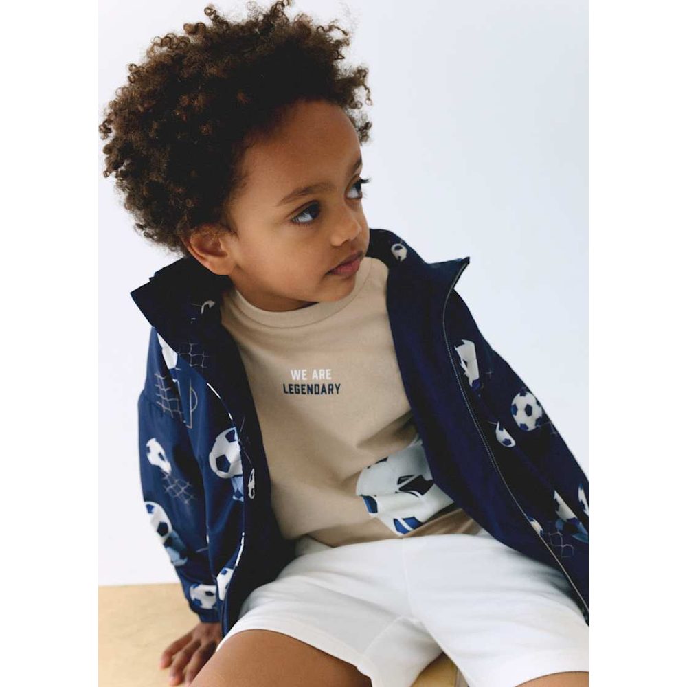 Mayoral Printed windbreaker Navy View 3